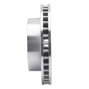 Cadillac DeVille Brake Rotor (1) - Front Right - R1 Concepts - Drilled & Slotted - Silver - `99-`20